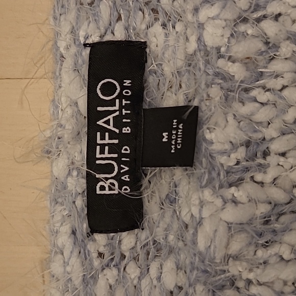 NWOT BUFFALO by David Britton Fuzzy Chenile Feel Pull Over Knit Sweater - Picture 4 of 12